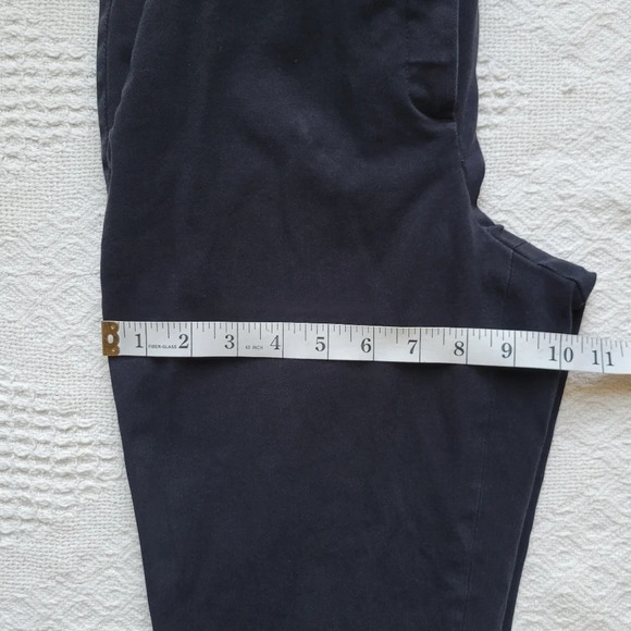 Theory Straight Leg Cotton Blend Business Trouser Pant - Picture 11 of 12